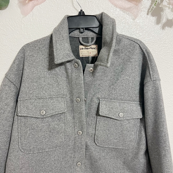 NEW Free People We The Free Lola Shirt Jacket - Picture 5 of 10
